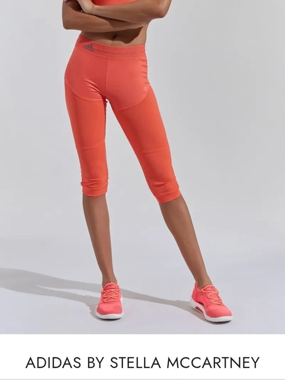 Adidas by Stella McCartney Bright Coral Capri Leggings